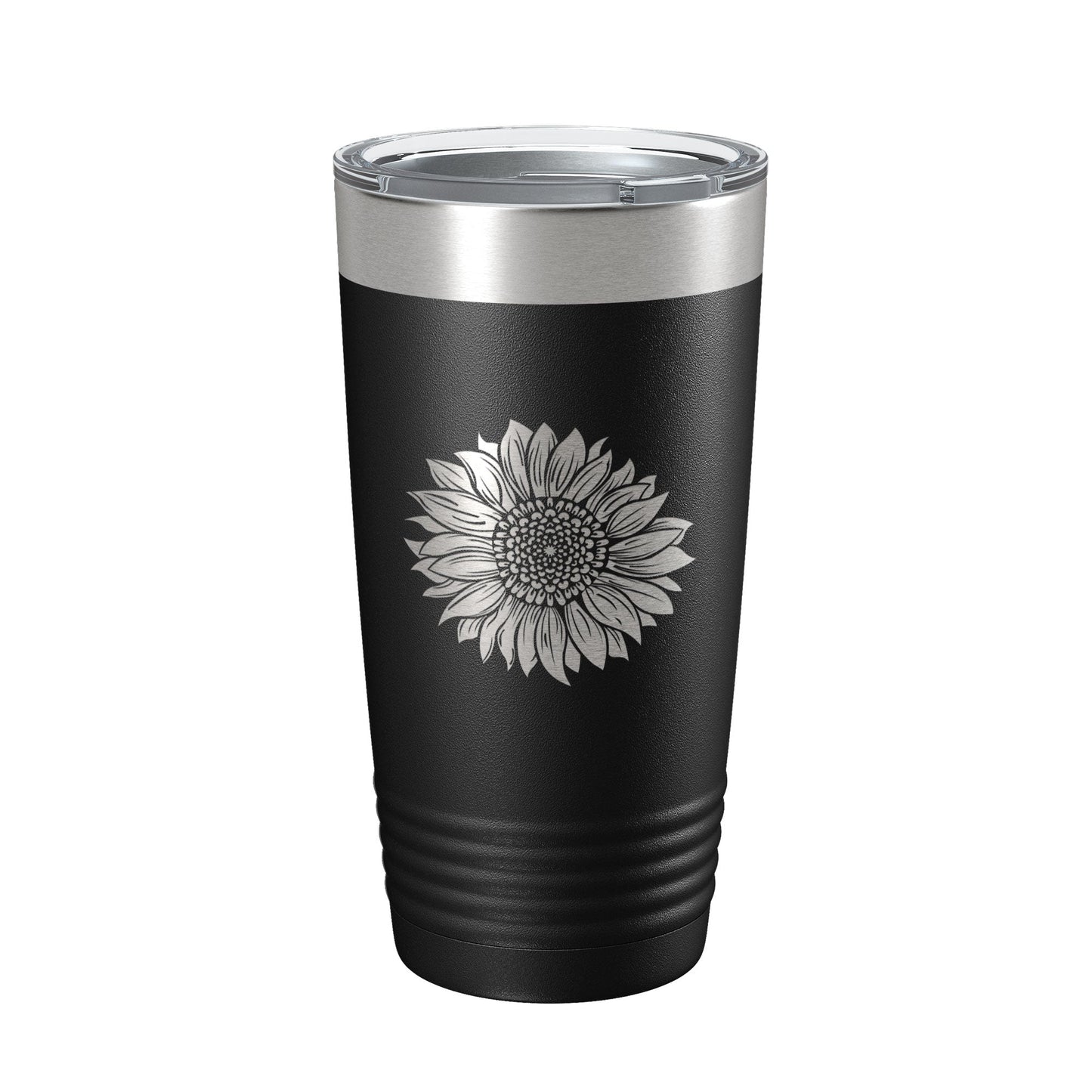Sunflower Tumbler Sun Flower Travel Mug Gift For Women Insulated Laser Engraved Coffee Cup Birthday Mother's Day 20 oz-0