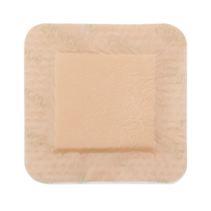 Foam Dressing McKesson 3 X 3 Inch With Border Film Backing Silicone Gel Adhesive Square Sterile