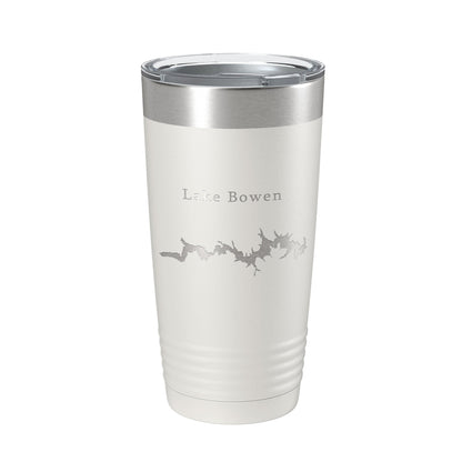 Lake Bowen Map Tumbler Travel Mug Insulated Laser Engraved Coffee Cup William C South Carolina 20 oz-7
