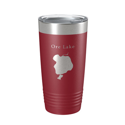 Ore Lake Map Tumbler Travel Mug Insulated Laser Engraved Coffee Cup Huron River Chain of Lakes Michigan 20 oz-18