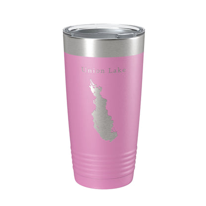 Union Lake Map Tumbler Travel Mug Insulated Laser Engraved Coffee Cup New Jersey 20 oz-14