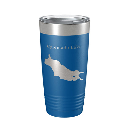 Quemado Lake Map Tumbler Travel Mug Insulated Laser Engraved Coffee Cup New Mexico 20 oz-6