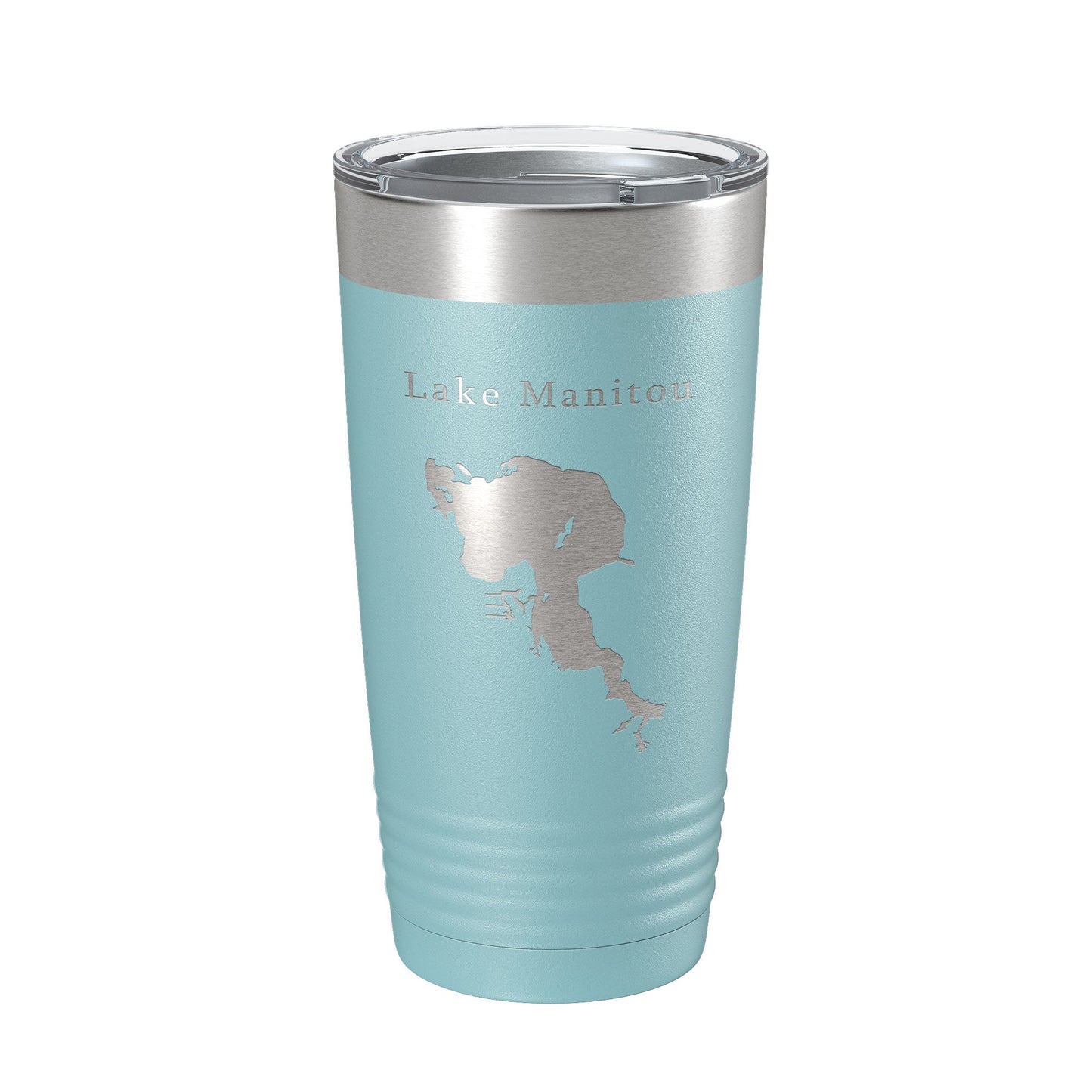 Lake Manitou Map Tumbler Travel Mug Insulated Laser Engraved Coffee Cup Indiana 20 oz-13