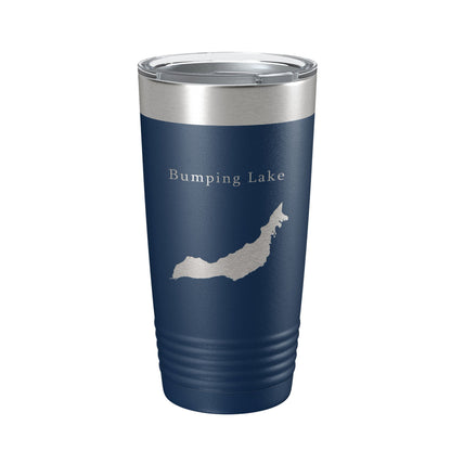 Bumping Lake Map Tumbler Travel Mug Insulated Laser Engraved Coffee Cup Washington 20 oz-8