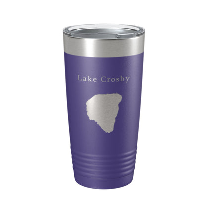Lake Crosby Map Tumbler Travel Mug Insulated Laser Engraved Coffee Cup Florida 20 oz-15