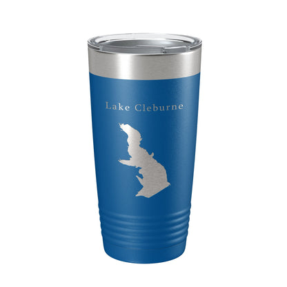 Lake Pat Cleburne Map Tumbler Travel Mug Insulated Laser Engraved Coffee Cup Texas 20 oz-6