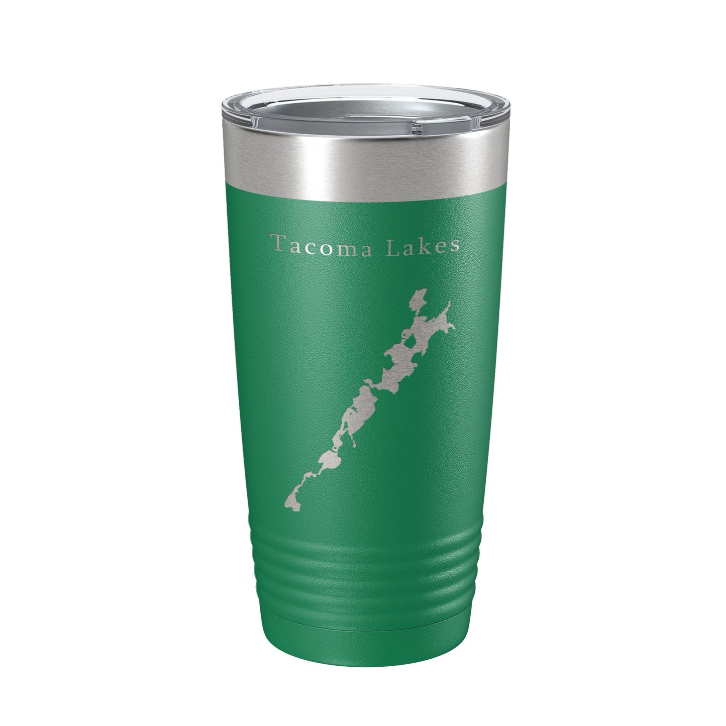 Tacoma Lakes Map Tumbler Travel Mug Insulated Laser Engraved Coffee Cup Maine 20 oz-9