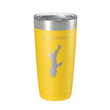 Lake Afton Map Tumbler Travel Mug Insulated Laser Engraved Coffee Cup Kansas 20 oz-4