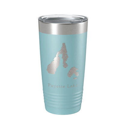 Payette Lake Map Tumbler Travel Mug Insulated Laser Engraved Coffee Cup Idaho 20 oz-13