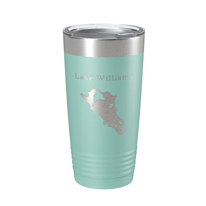 Lake Williams Map Tumbler Travel Mug Insulated Laser Engraved Coffee Cup Connecticut 20 oz-12