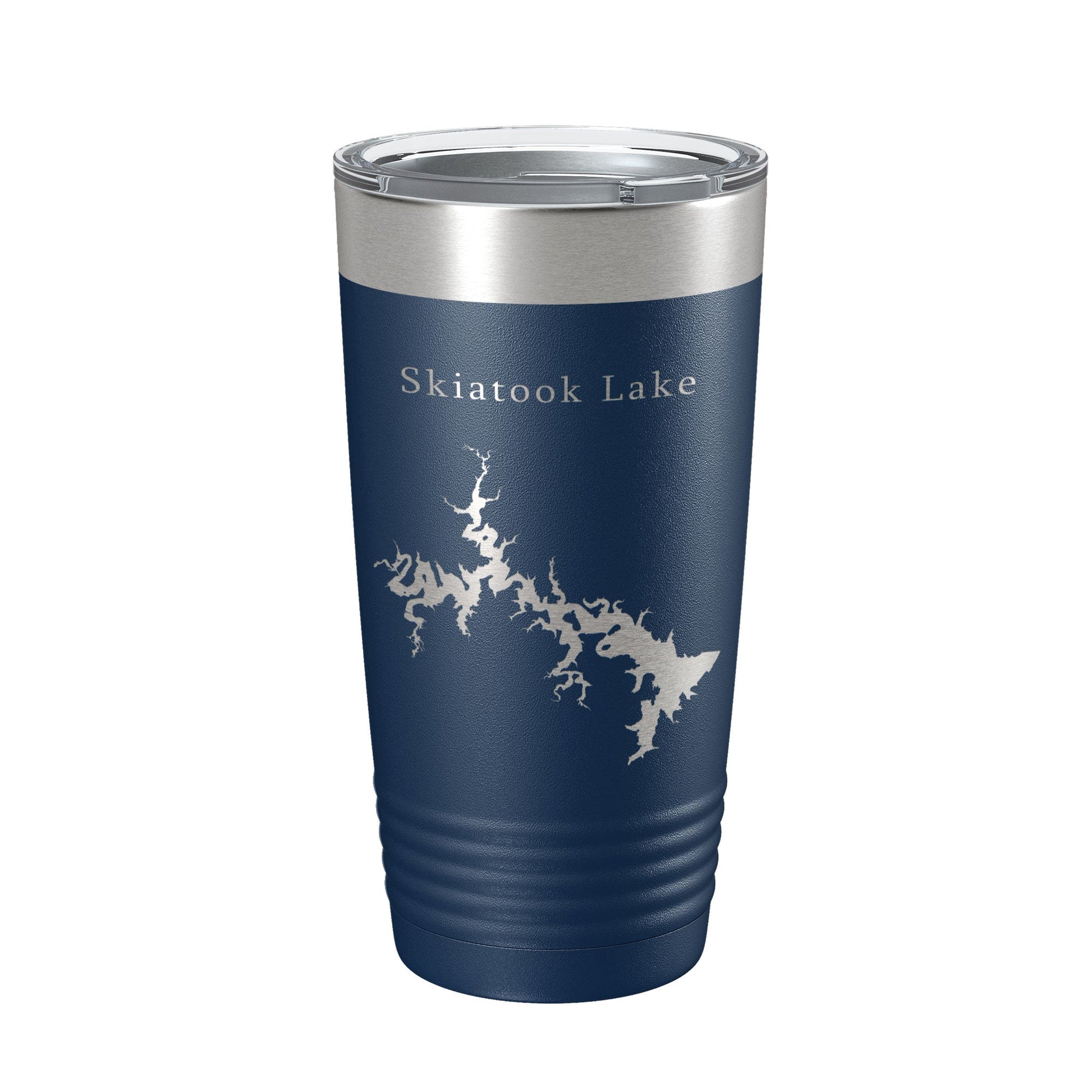 Skiatook Lake Map Tumbler Travel Mug Insulated Laser Engraved Coffee Cup Oklahoma 20 oz-2