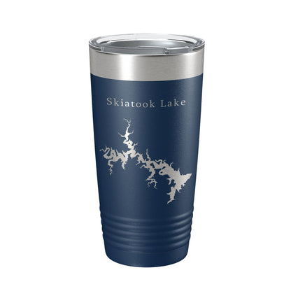 Skiatook Lake Map Tumbler Travel Mug Insulated Laser Engraved Coffee Cup Oklahoma 20 oz-2