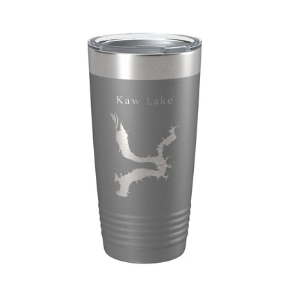 Kaw Lake Map Tumbler Travel Mug Insulated Laser Engraved Coffee Cup Oklahoma 20 oz-16
