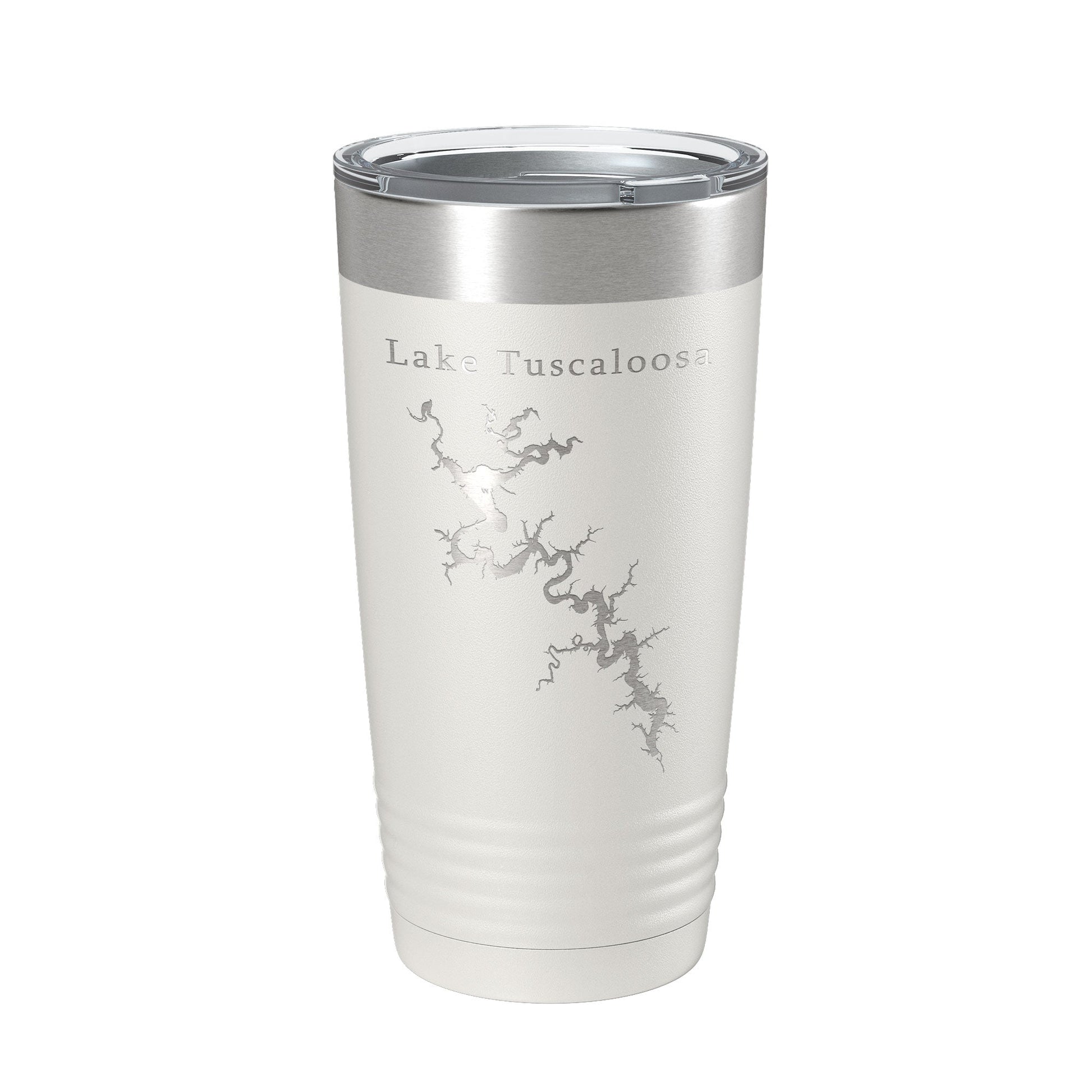 Lake Tuscaloosa Map Tumbler Travel Mug Insulated Laser Engraved Coffee Cup Alabama 20 oz-1