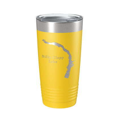 Billy Clapp Lake Map Tumbler Travel Mug Insulated Laser Engraved Coffee Cup Washington 20 oz-19