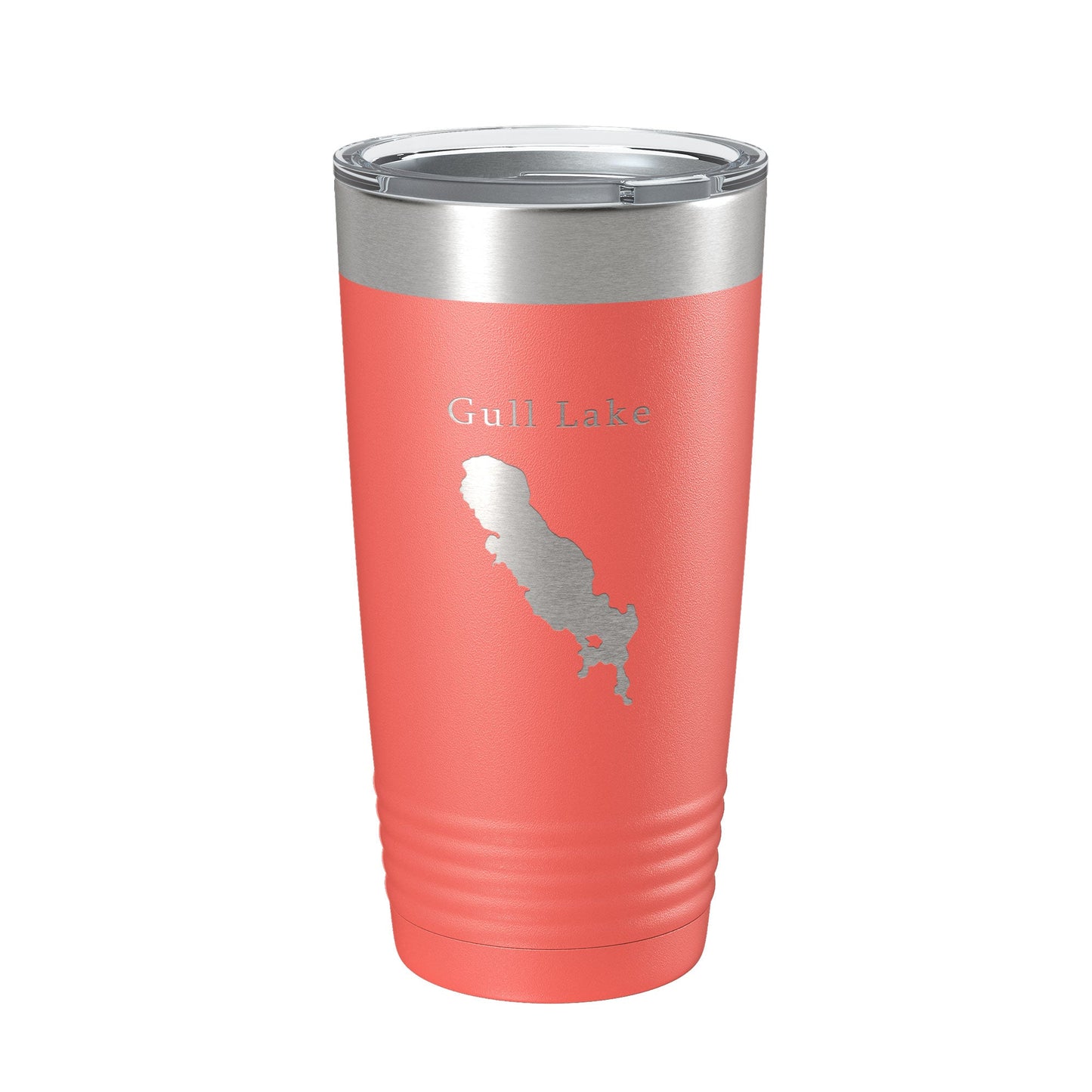 Gull Lake Map Tumbler Travel Mug Insulated Laser Engraved Coffee Cup Michigan 20 oz-20