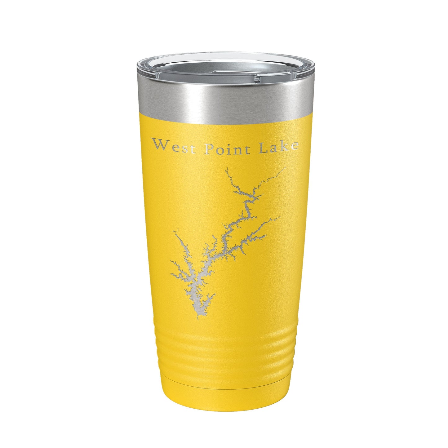 West Point Lake Map Tumbler Travel Mug Insulated Laser Engraved Coffee Cup Alabama Georgia 20 oz-19