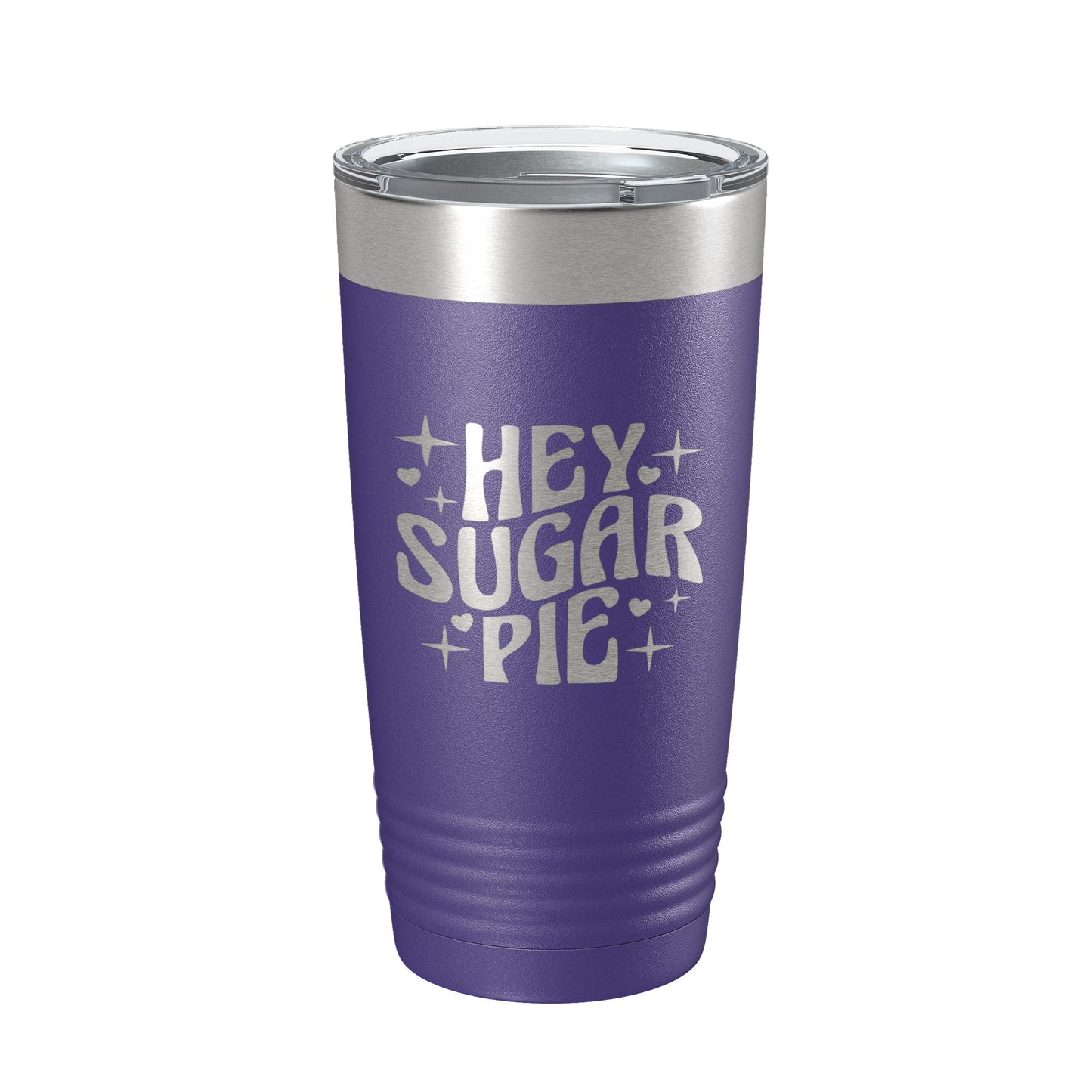 Hey Sugar Pie Tumbler Valentine's Day Travel Mug Gift Insulated Laser Engraved Coffee Cup Retro 20 oz-15