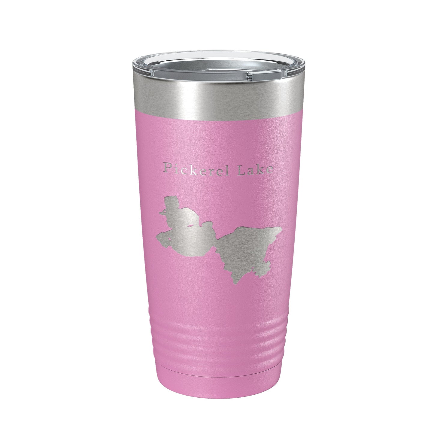 Pickerel Lake Map Tumbler Travel Mug Insulated Laser Engraved Coffee Cup Wisconsin 20 oz-14