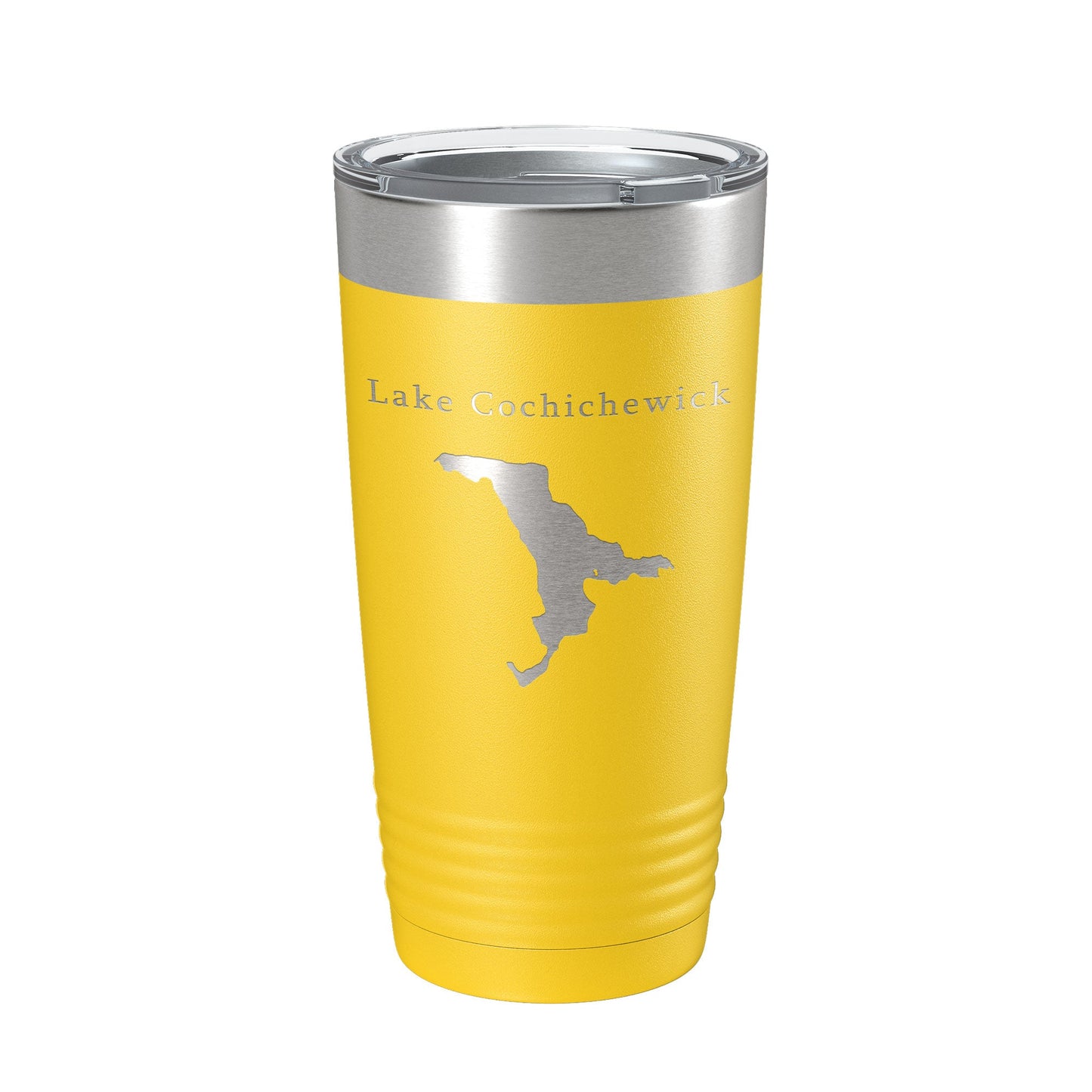 Lake Cochichewick Map Tumbler Travel Mug Insulated Laser Engraved Coffee Cup Massachusetts 20 oz-4
