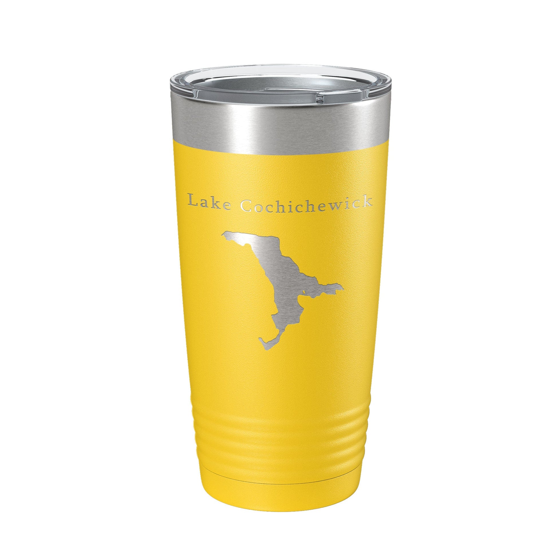 Lake Cochichewick Map Tumbler Travel Mug Insulated Laser Engraved Coffee Cup Massachusetts 20 oz-4