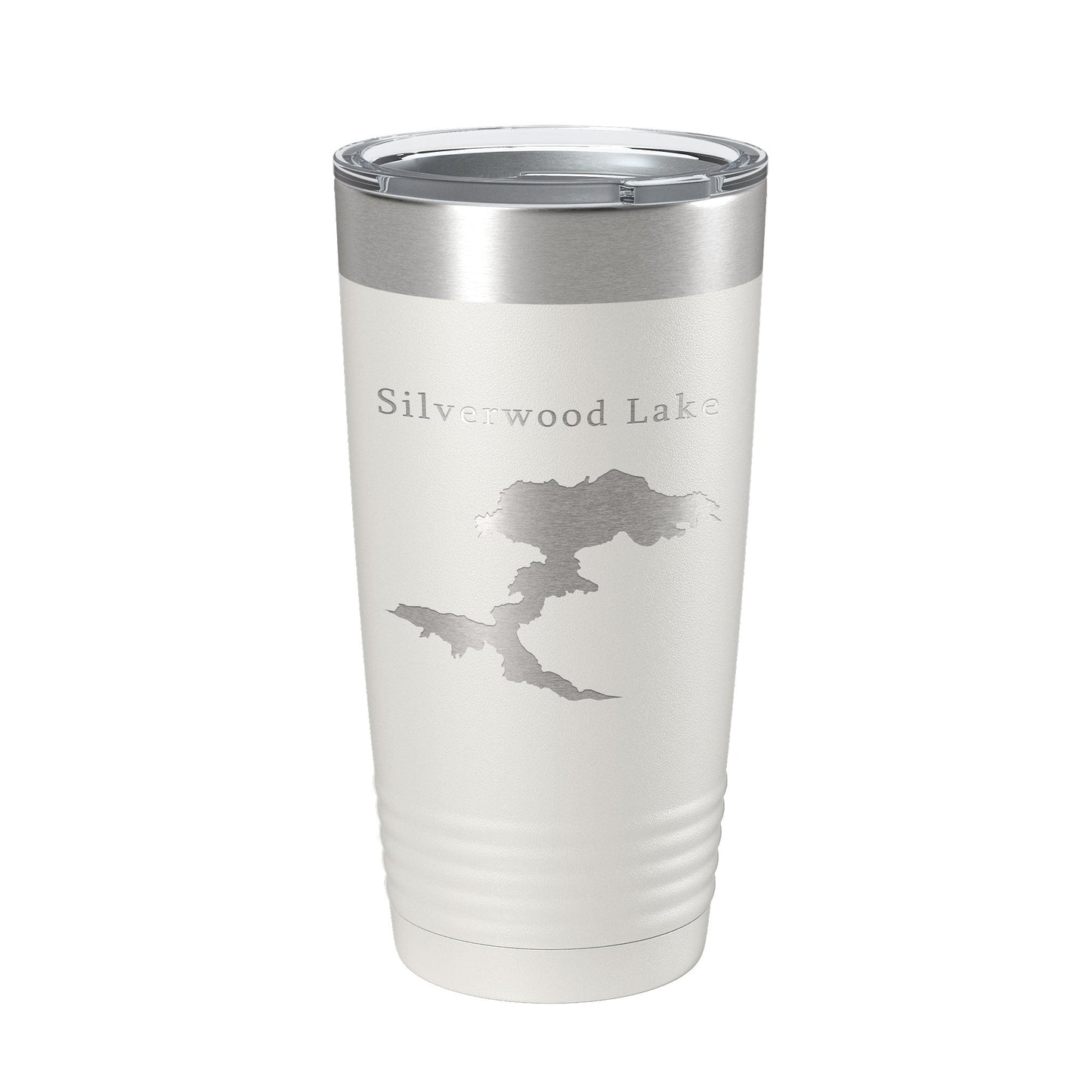 Silverwood Lake Map Tumbler Travel Mug Insulated Laser Engraved Coffee Cup California 20 oz-1