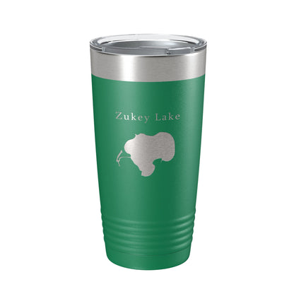 Zukey Lake Map Tumbler Travel Mug Insulated Laser Engraved Coffee Cup Huron River Chain of Lakes Michigan 20 oz-9