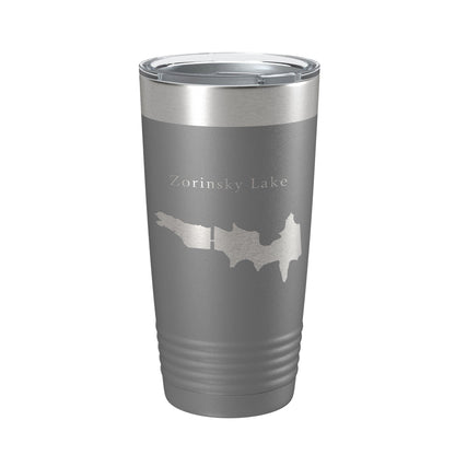 Zorinsky Lake Map Tumbler Travel Mug Insulated Laser Engraved Coffee Cup Edward Omaha Nebraska 20 oz-16