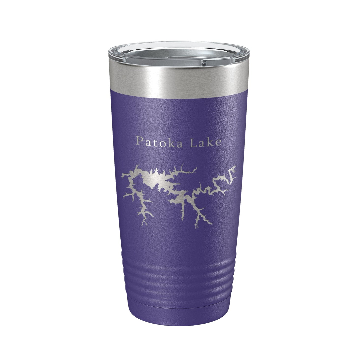 Patoka Lake Map Tumbler Travel Mug Insulated Laser Engraved Coffee Cup Indiana 20 oz-15