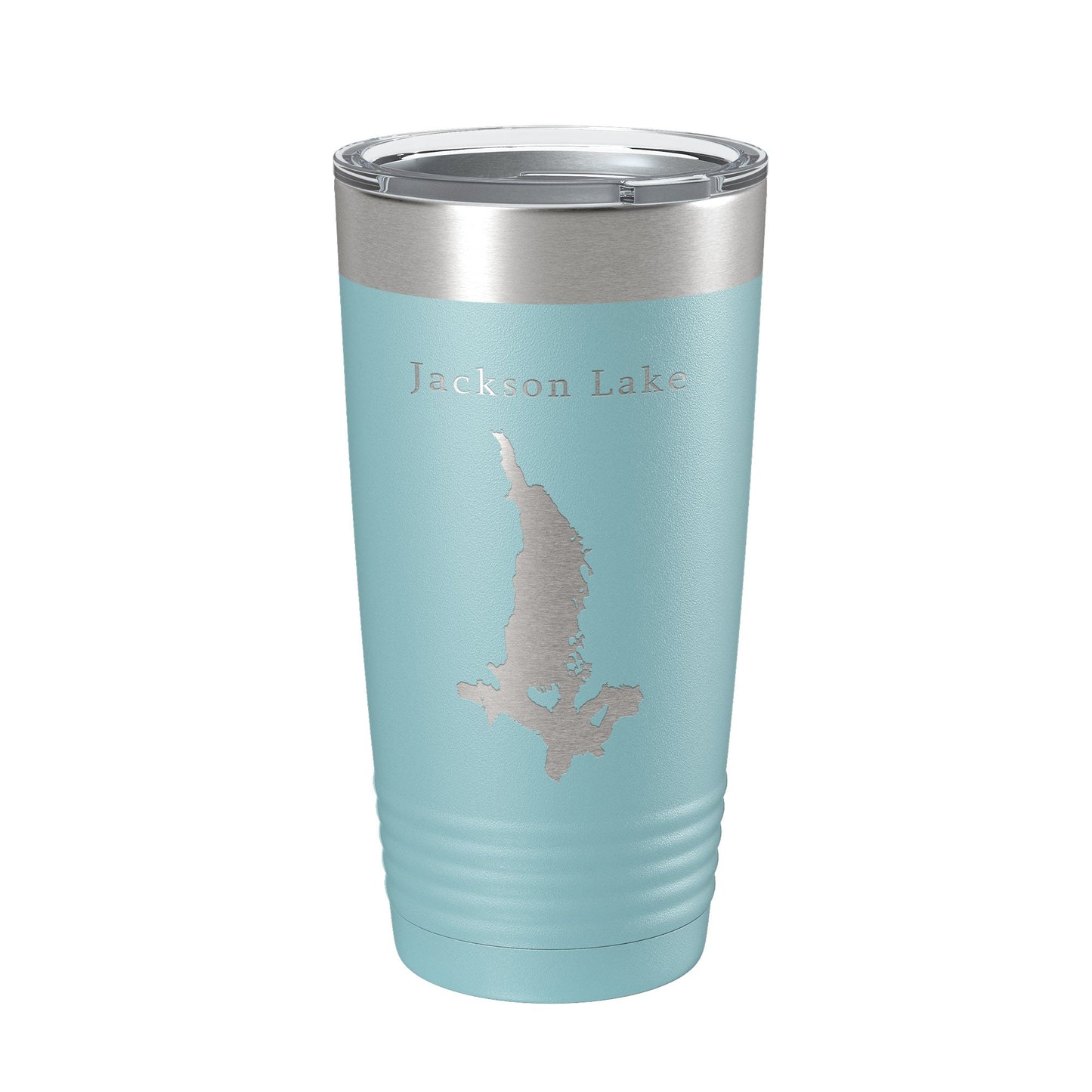 Jackson Lake Map Tumbler Travel Mug Insulated Laser Engraved Coffee Cup Grand Teton Wyoming 20 oz-13