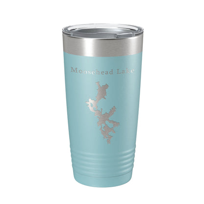 Moosehead Lake Map Tumbler Travel Mug Insulated Laser Engraved Coffee Cup Maine 20 oz-13