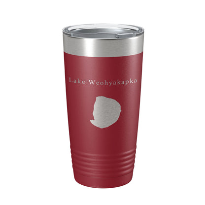Lake Weohyakapka Map Tumbler Travel Mug Insulated Laser Engraved Coffee Cup Florida 20 oz-18