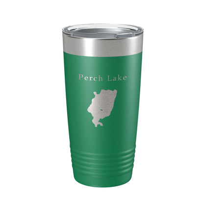 Perch Lake Map Tumbler Travel Mug Insulated Laser Engraved Coffee Cup Michigan 20 oz-9