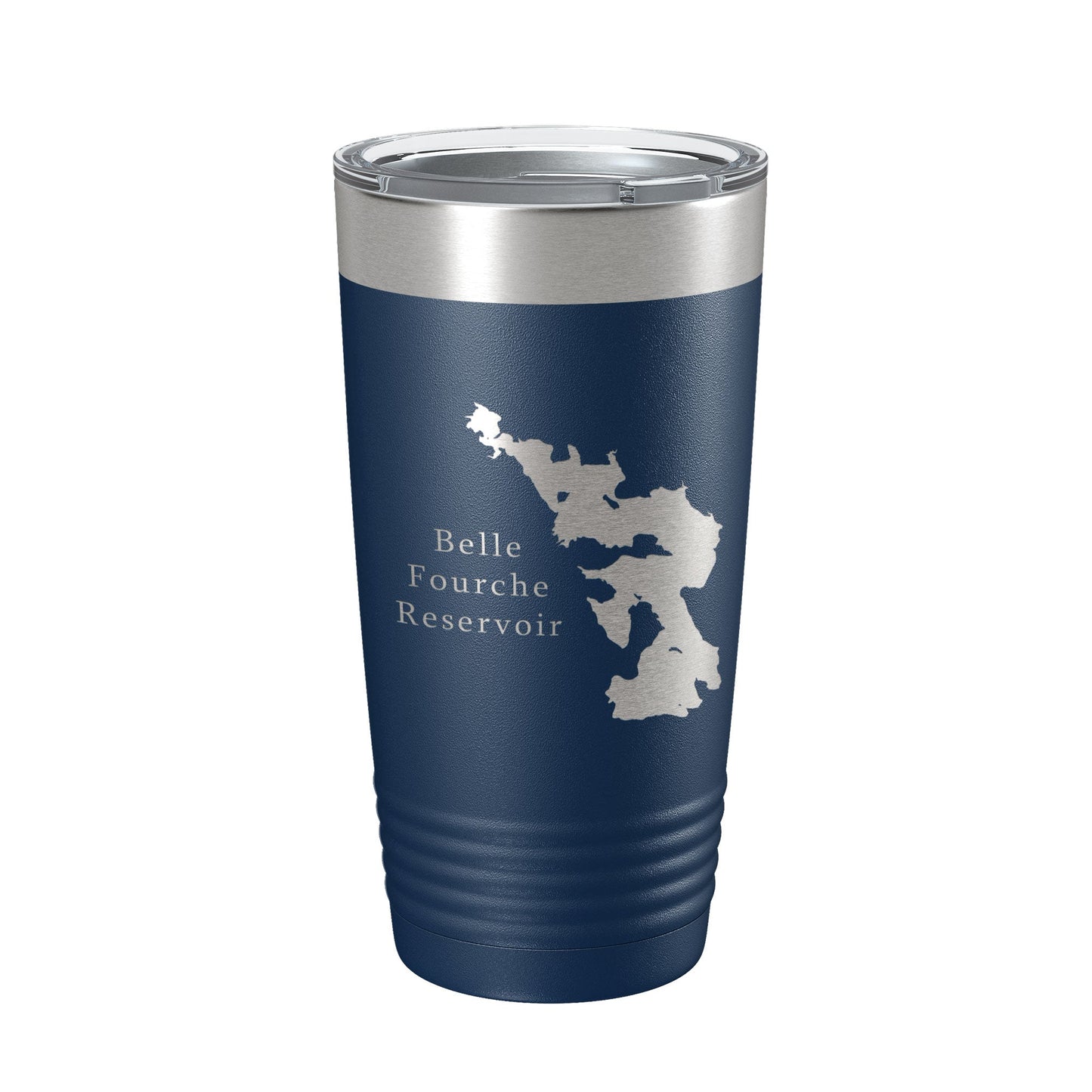 Belle Fourche Reservoir Tumbler Lake Map Travel Mug Insulated Laser Engraved Coffee Cup South Dakota 20 oz-2