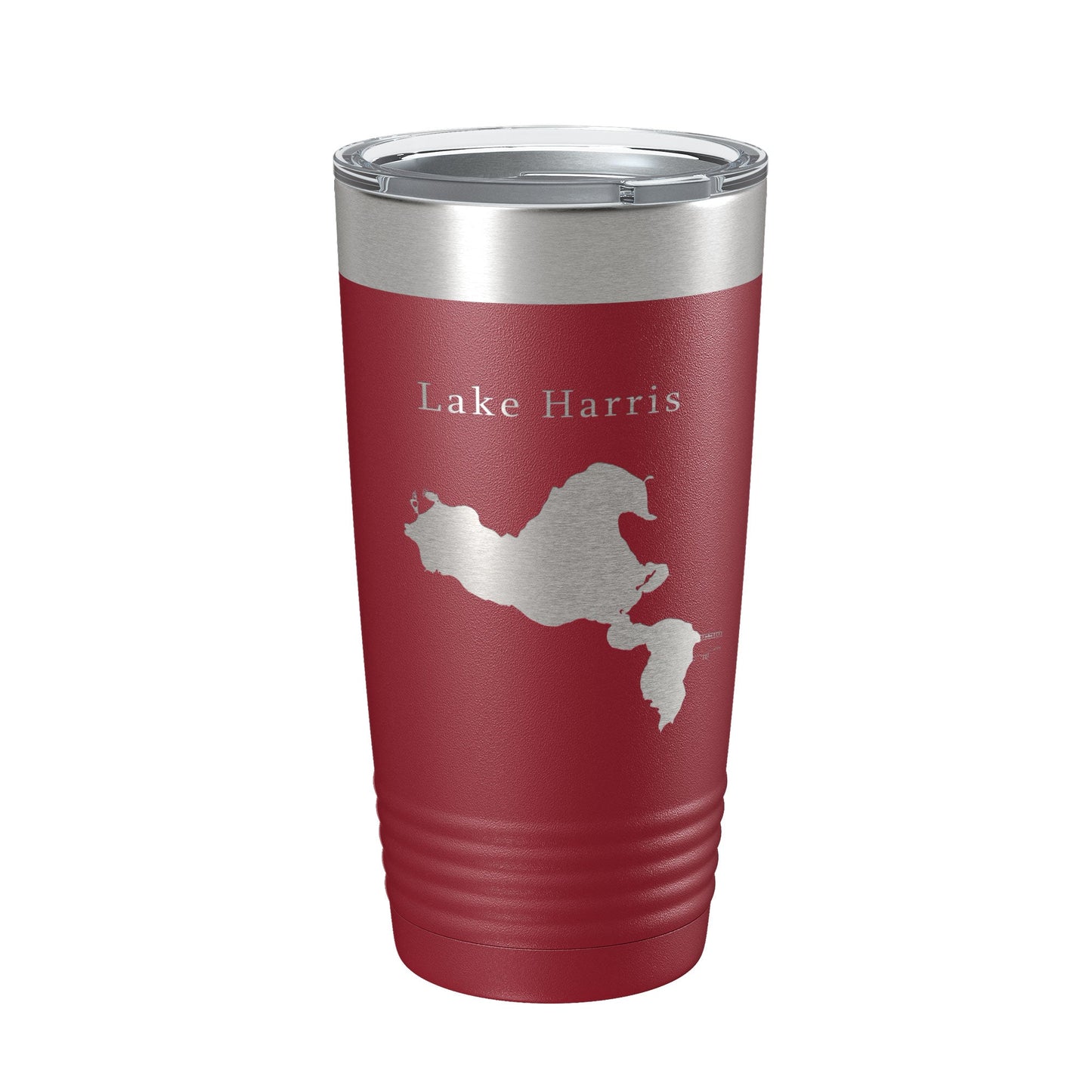 Lake Harris Map Tumbler Travel Mug Insulated Laser Engraved Coffee Cup Florida 20 oz-18