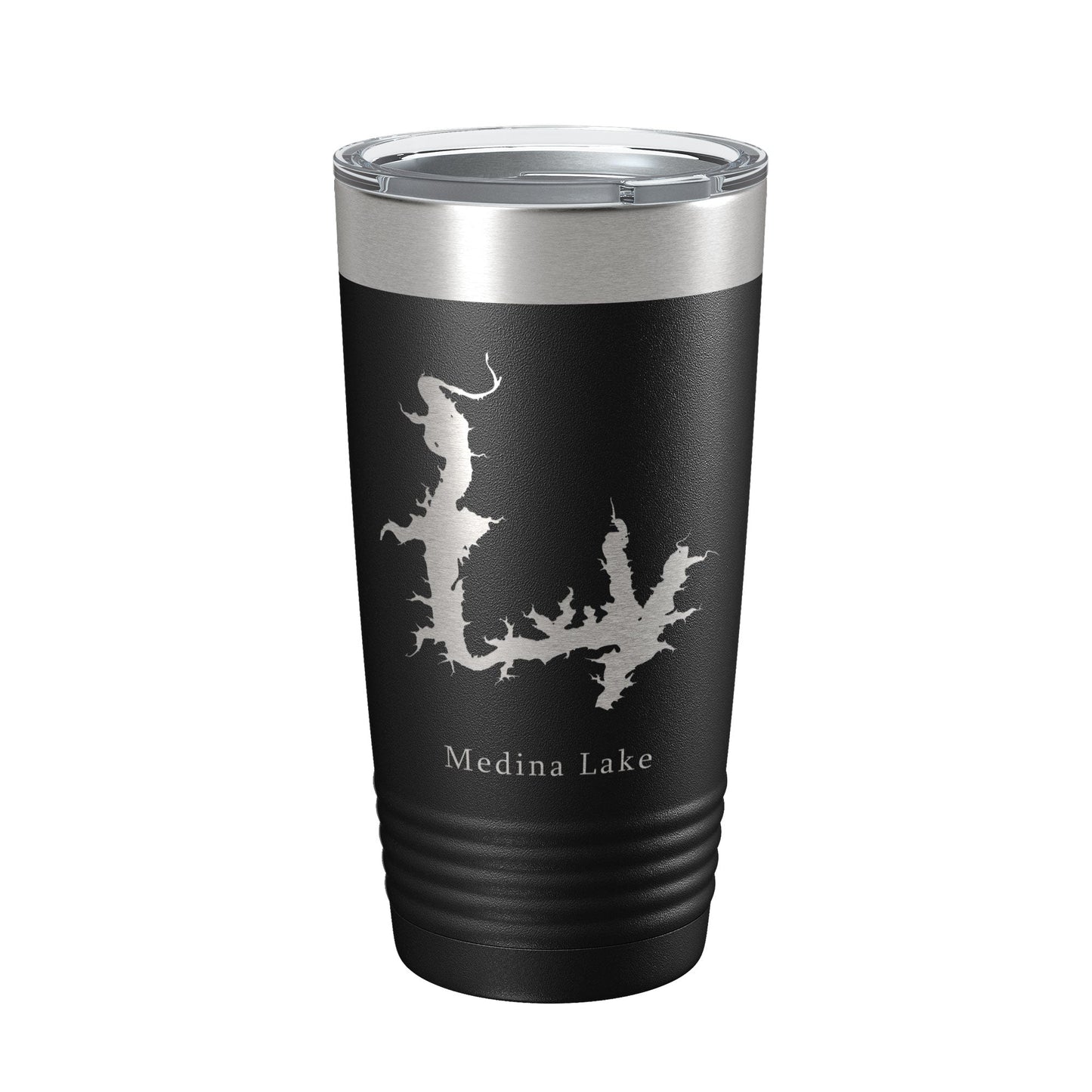 Medina Lake Map Tumbler Travel Mug Insulated Laser Engraved Coffee Cup Texas 20 oz-5