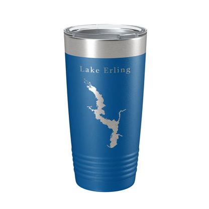 Lake Erling Map Tumbler Travel Mug Insulated Laser Engraved Coffee Cup Arkansas 20 oz-6