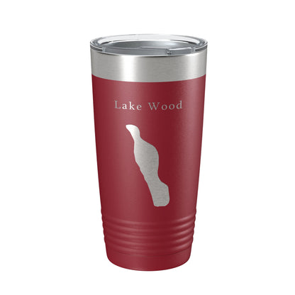 Lake Wood Map Tumbler Travel Mug Insulated Laser Engraved Coffee Cup Acadia Maine 20 oz-18