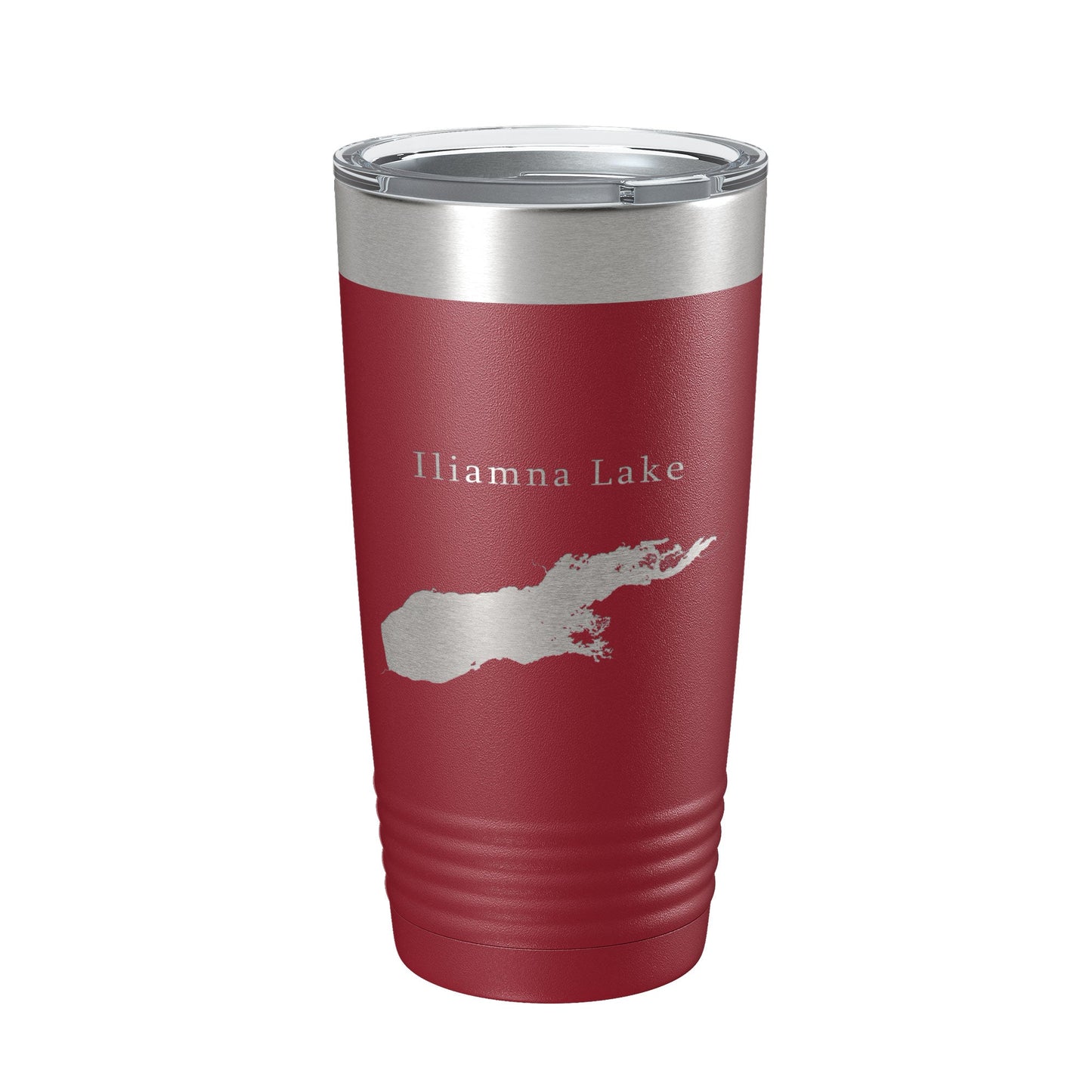 Iliamna Lake Map Tumbler Travel Mug Insulated Laser Engraved Coffee Cup Alaska 20 oz-18