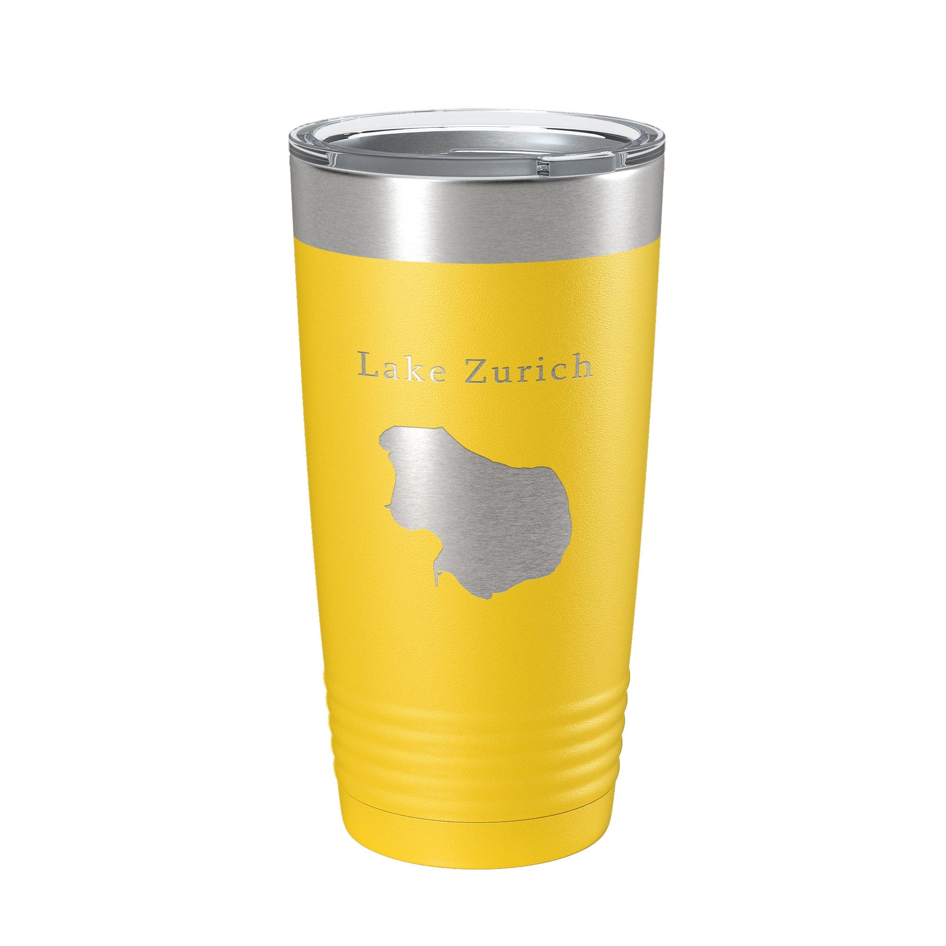 Lake Zurich Map Tumbler Travel Mug Insulated Laser Engraved Coffee Cup Illinois 20 oz-4