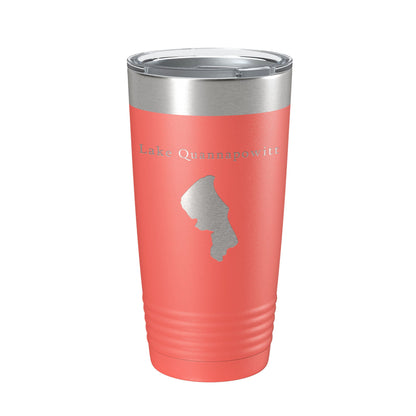 Lake Quannapowitt Map Tumbler Travel Mug Insulated Laser Engraved Coffee Cup Massachusetts 20 oz-20