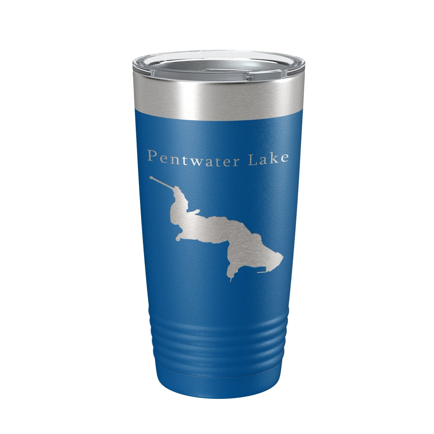 Pentwater Lake Map Tumbler Travel Mug Insulated Laser Engraved Coffee Cup Michigan 20 oz-6