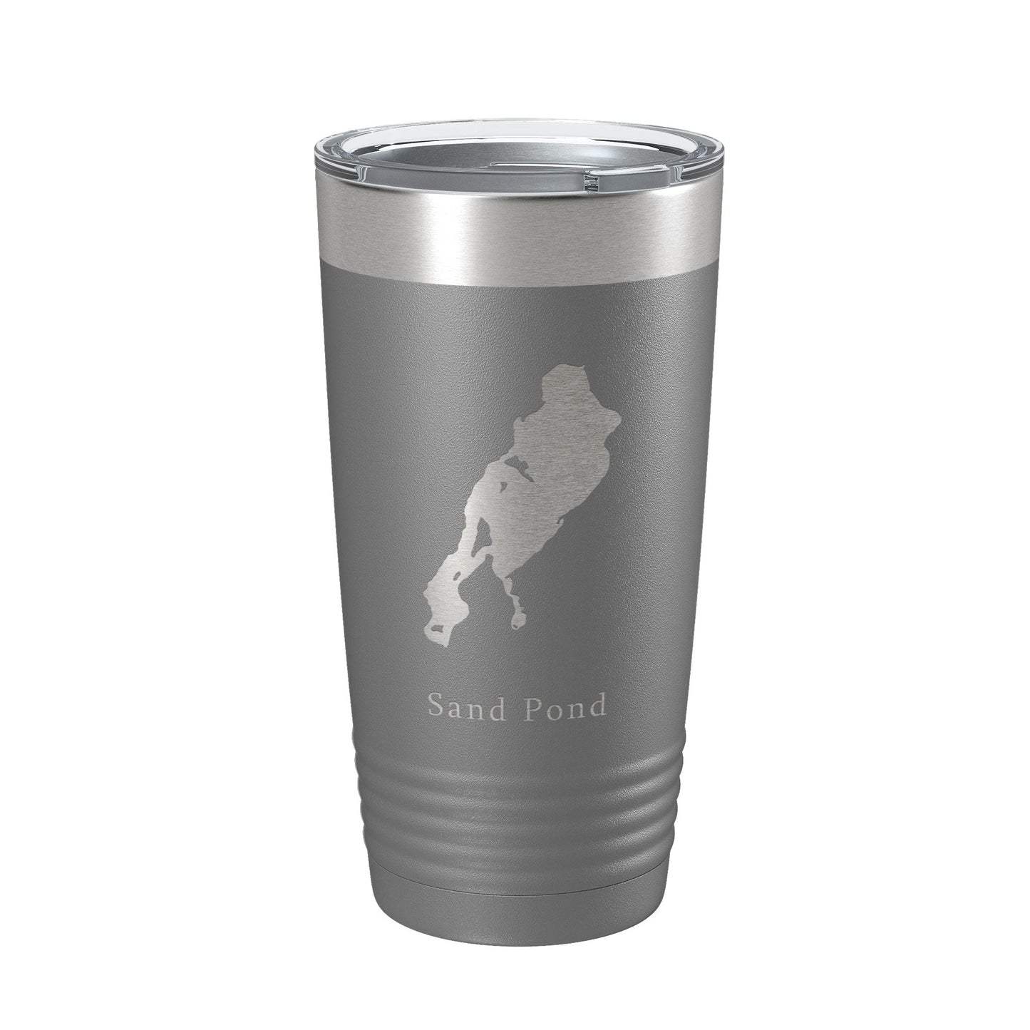 Sand Pond Tumbler Lake Map Travel Mug Insulated Laser Engraved Coffee Cup Maine 20 oz-16