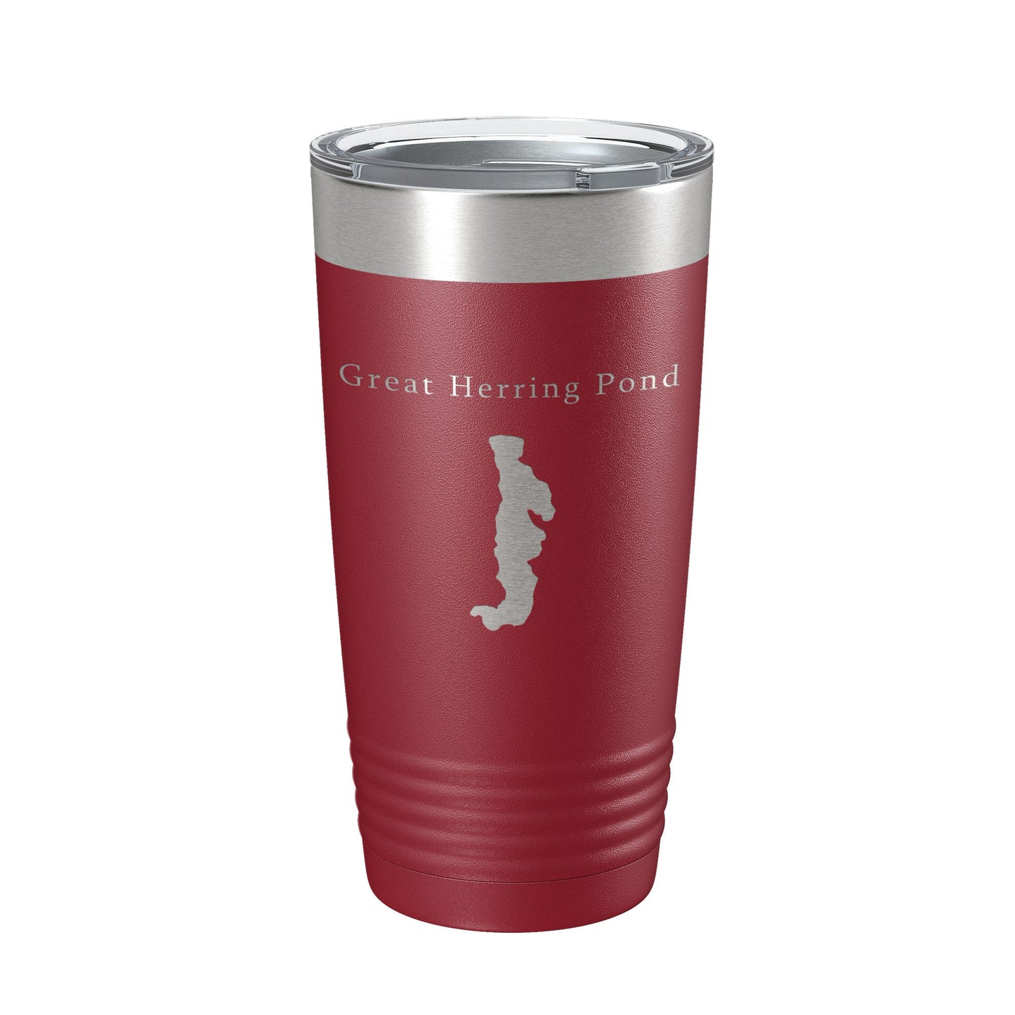 Great Herring Pond Tumbler Lake Map Travel Mug Insulated Laser Engraved Coffee Cup Massachusetts 20 oz-18