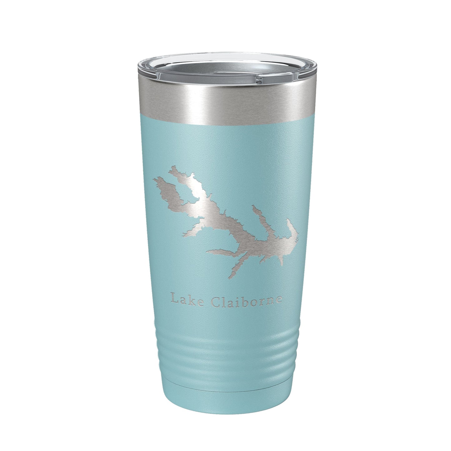 Lake Claiborne Map Tumbler Travel Mug Insulated Laser Engraved Coffee Cup Louisiana 20 oz-13