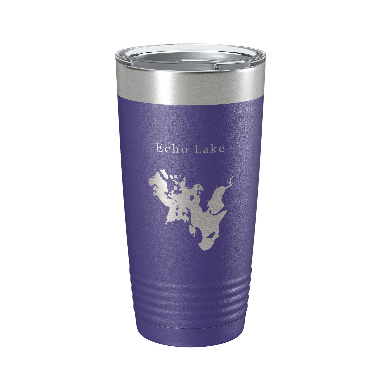 Echo Lake Map Tumbler Travel Mug Insulated Laser Engraved Coffee Cup Montana 20 oz-15