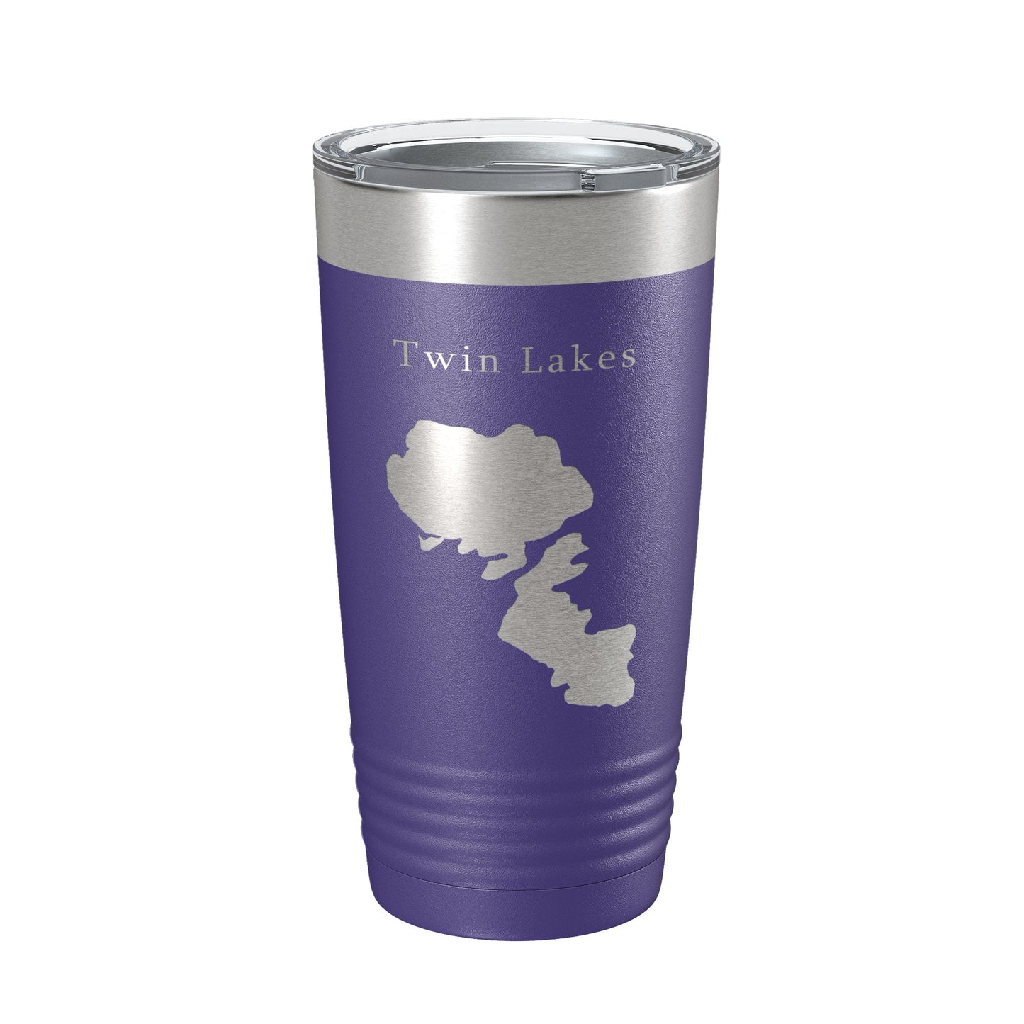Twin Lakes Map Tumbler Travel Mug Insulated Laser Engraved Coffee Cup Idaho 20 oz-15