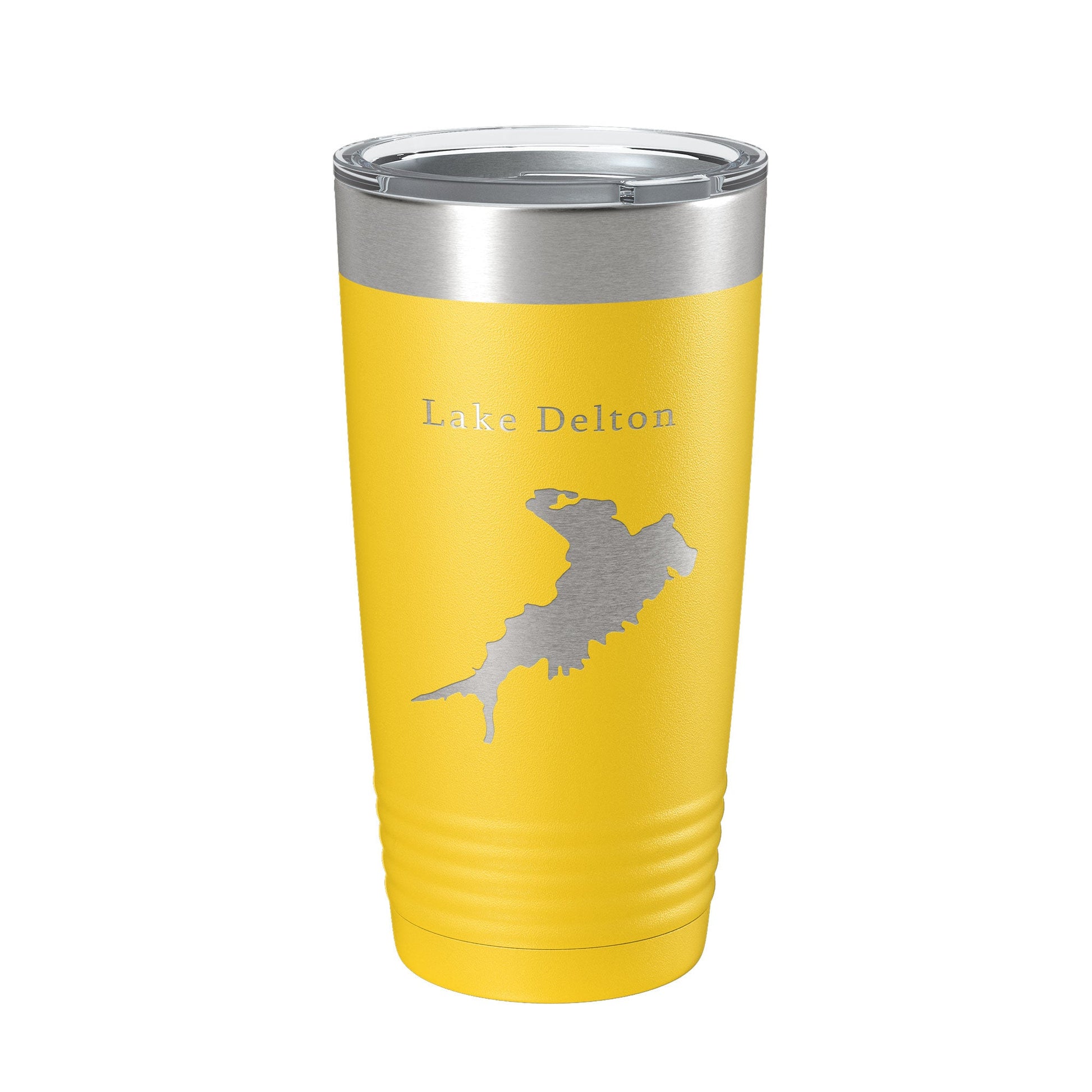 Lake Delton Map Tumbler Travel Mug Insulated Laser Engraved Coffee Cup Wisconsin 20 oz-4