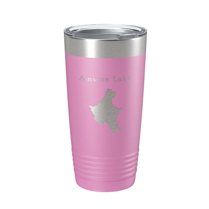 Amston Lake Map Tumbler Travel Mug Insulated Laser Engraved Coffee Cup Connecticut 20 oz-14