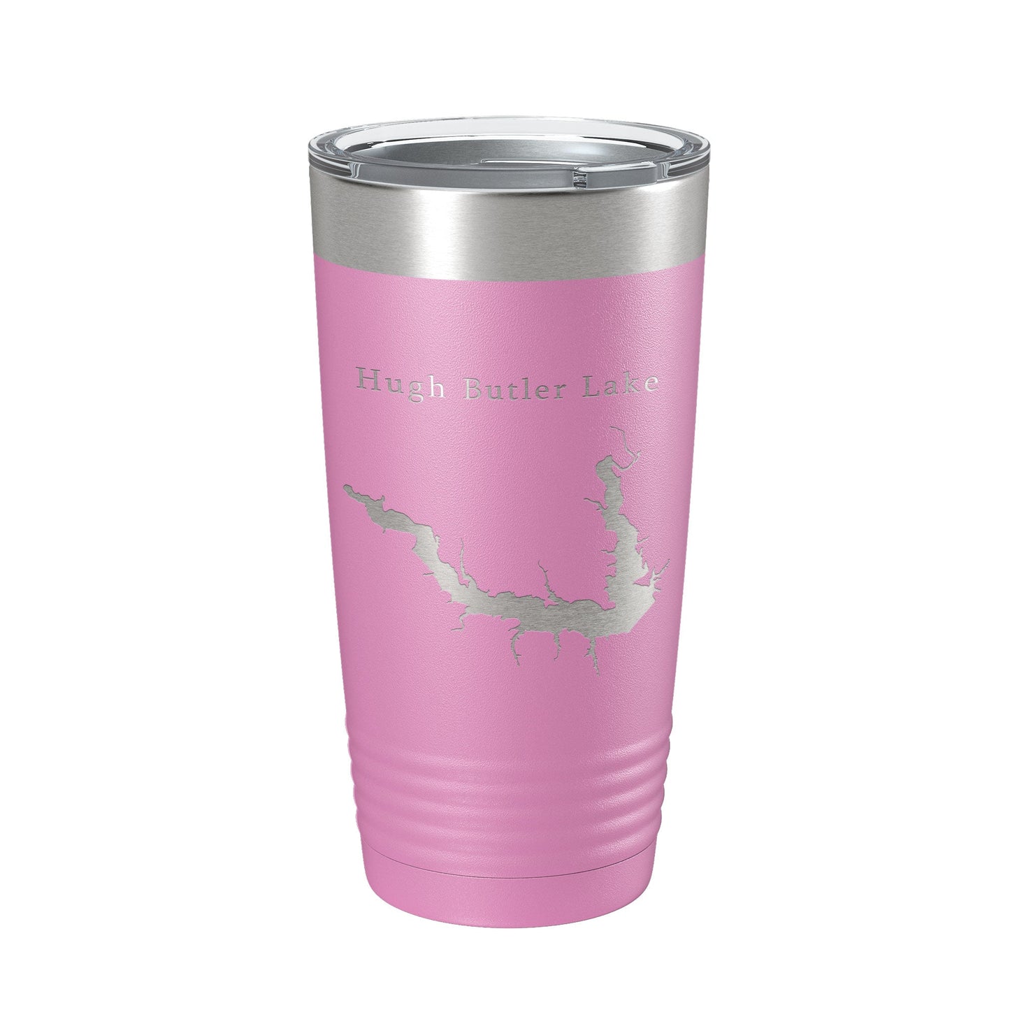 Hugh Butler Lake Map Tumbler Travel Mug Insulated Laser Engraved Coffee Cup Red Willow Reservoir Nebraska 20 oz-14